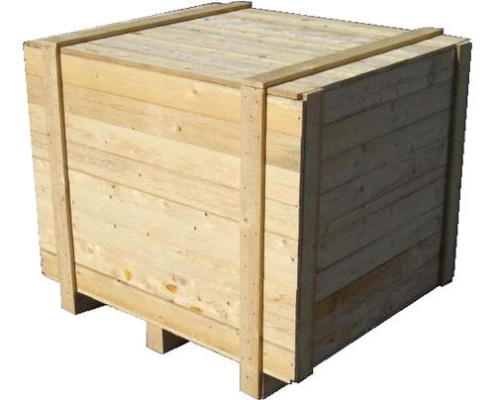 Closed Wooden Box in Junglewood and Pinewood